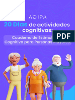 20 Dias de Actividades Cognitivas Cuaderno de Estimulacion Cognitiva para Personas Mayores