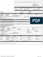 Informe Solicitud Admisión Infantil y Primaria - INF - ADMISION - 001