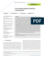 Sea Cucumber Peptide Production Bioactive Properties and Prospects