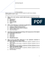 Psy2AA2 June 2023 Exam Paper C With Memo