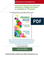 Differentiating Instruction Planning For Universal Design and Teaching For College and Career Readiness Jacqueline S. Thousand Download PDF