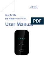 User Manual: W01 Lte Wifi Router by ATEL