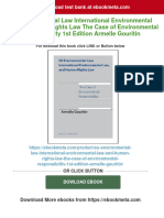 EU Environmental Law International Environmental Law and Human Rights Law The Case of Environmental Responsibility 1st Edition Armelle Gouritin