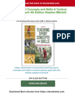 Teaching Sport Concepts and Skills A Tactical Games Approach 4th Edition Stephen Mitchell Download PDF