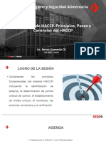 Sistema de HACCP. Principios, Pasos y Controles Del HACCP - Clase 6