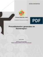 Procedimientos Generales en Fisioterapia