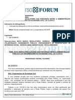 Direito Administrativo Rafael Oliveira Aula 22 Marco Regulatório Lei 13019