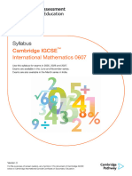 IGCSE Syllabus Overview