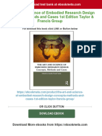 (PDF Download) The Art and Science of Embodied Research Design Concepts Methods and Cases 1st Edition Taylor & Francis Group Fulll Chapter