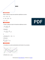 Fonctions Exercices de Maths en 2de Corriges en PDF