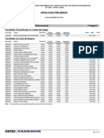 Resultado Preliminar (Resultado Retificado para Os Cargos 014 e 021)