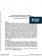 Assessment of Soil Disturbance by The Installation of Displacement Sand Drains and Prefabricated Vertical Drains