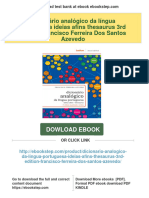 Dicionário Analógico Da Língua Portuguesa Ideias Afins Thesaurus 3rd Edition Francisco Ferreira Dos Santos Azevedo Download PDF