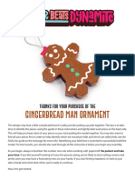 Instructions GingerBreadWoman Ornament