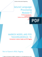 Module-5 (Markov Model and Pos Tagging)