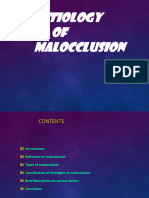 Etiology of Malocclusion