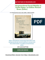 Full Download Education and Intergenerational Social Mobility in Europe and The United States 1st Edition Richard Breen (Editor) PDF