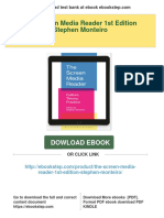 The Screen Media Reader 1st Edition Stephen Monteiro Download PDF