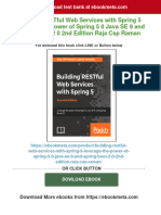 Building Restful Web Services With Spring 5 Leverage The Power of Spring 5 0 Java Se 9 and Spring Boot 2 0 2Nd Edition Raja CSP Raman