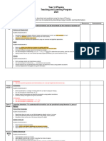 Physics Sample Outline Year 10