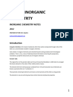 Inorganic Chemistry Notes