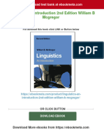 Linguistics An Introduction 2nd Edition William B Mcgregor 2024 Scribd Download