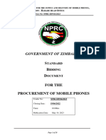 Standard Bidding Document Goods Mobiles and Laptops 2023