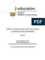 Guidelines For Inclusive Learning Programmes. 2005