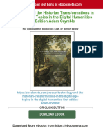 Get Technology and The Historian Transformations in The Digital Age Topics in The Digital Humanities First Edition Adam Crymble Free All Chapters