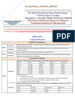 Assignment Questions - Odd Sem - 2024-25