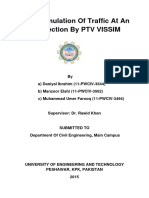 Micro Simulation of Traffic at An Inters