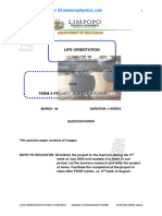 LP Life Orientation Grade 10 PROJECT 2024 Term 3