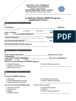 Adm Application Form