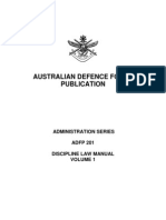 ADFP 201 - Discipline Law Manual Volume 1