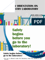 Safety Orientation On Chemistry Laboratory