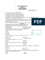 CLASS 9 Mathematics Annual Set 2 (2023-2024)