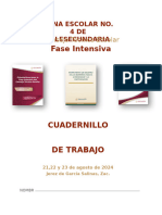 Cuadernillo de Trabajo para La Fase Intensiva 2023-2024