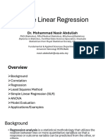 Simple Linear Regression