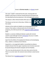 Disease Rubella Virus