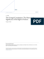 The Vestigial Constitution: The History and Significance of The Right To Petition.