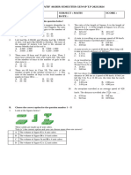 Soal Math Sumatif Akhir Semester Genap T