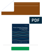 From Critical Thinking To Argument A Portable Guide 5th Edition Sylvan Barnet &amp Hugo Bedau &amp John O'Hara All Chapter Instant Download