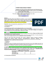 Paper Publishable Format