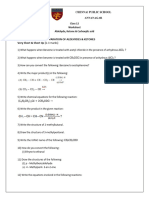 Class 12 Aldehydes, Ketones, Carboxylic Acids Worksheet