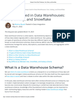 Schemas Used in Data Warehouses - Star, Galaxy, and Snowflake