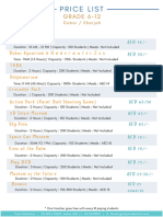 Price List - Grade 6-12