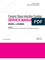 Ceramic Glass Induction Cooktop: Service Manual