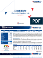 Stock Note - Electrosteel Castings Ltd-26082024