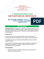 Lect 6 Hydroxyethyl Starch