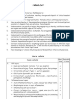 Pathology: Course Contents Course Contents